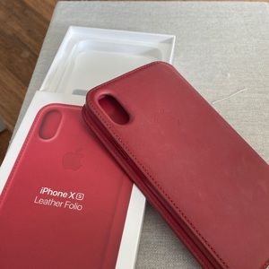 iPhone X/XS Folio - Apple Product(RED)